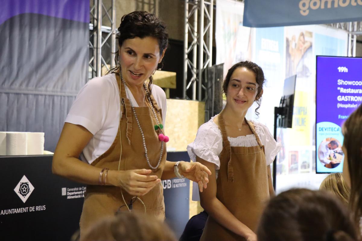 Taller de merienda saludable en el Parque de Navidad de Reus