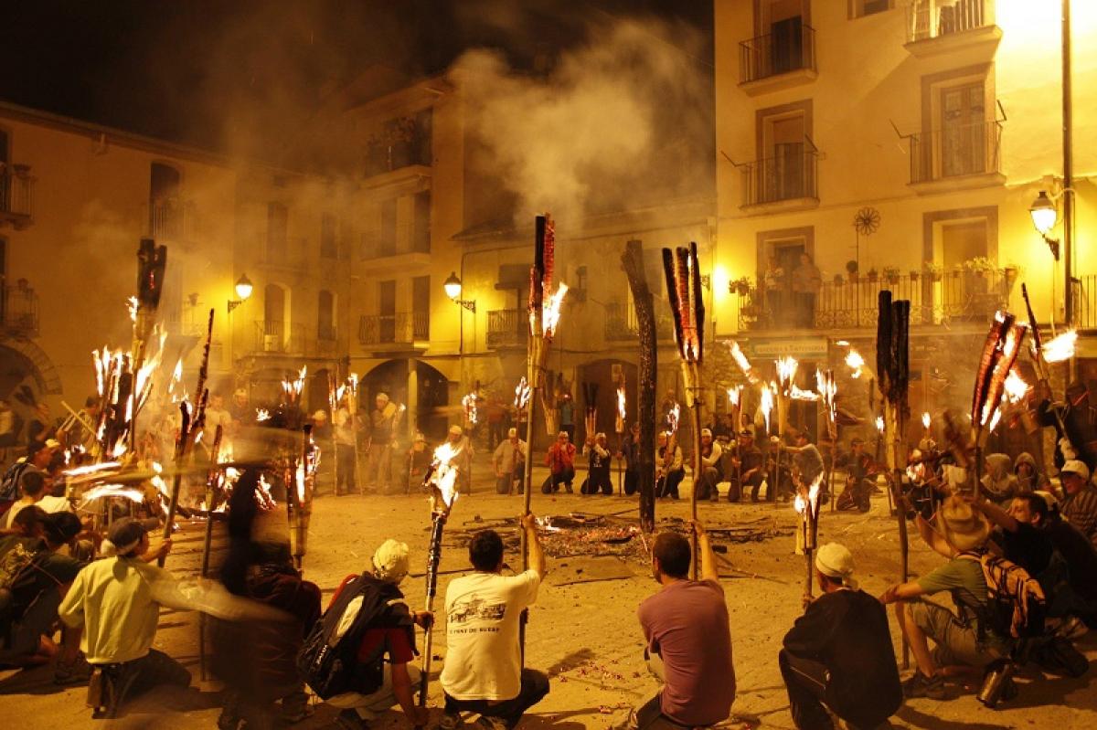 Bajada de Fallas en los Pirineos