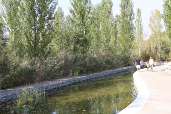 Parque de La Llacuna Con niños