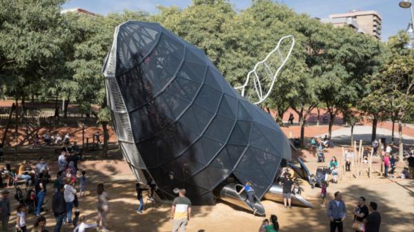 Parque Central de Nou Barris Con niños