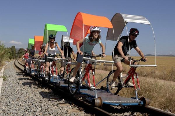 Ecorail del Cardener Con niños