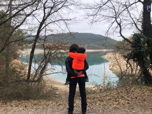 Vuelta por el pantano de Sant Ponç Con niños