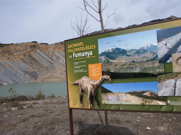 El Lago de la Mina de Tumí, las huellas fosilizadas de dinosaurios, en el Berguedà