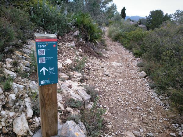 Ruta por el sistema solar en el Parc del Garraf