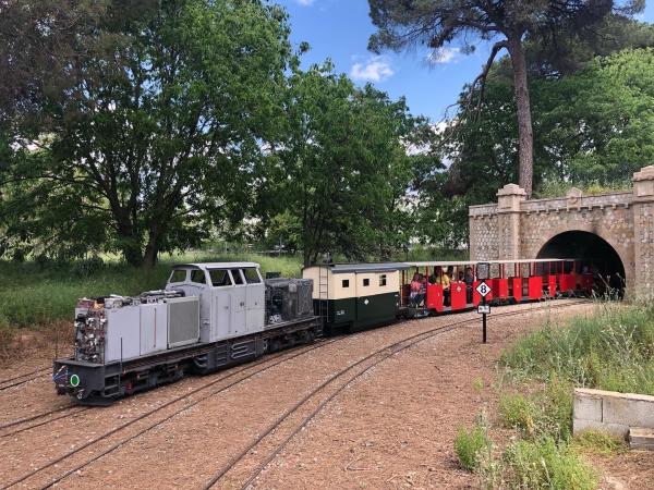 Tren de Palau en el Parque del Hostal del Fum