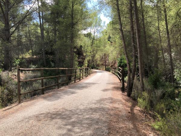 La vía verde por el Baix Ebre, bordeando el río