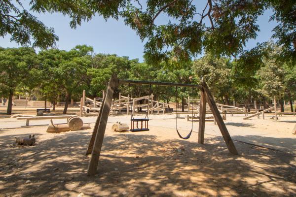 El parc i el trenet de Can Mercader de Cornellà