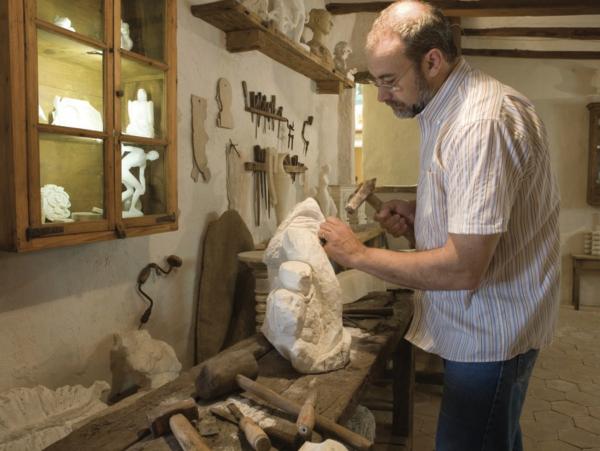 Museu de l'Alabastre amb nens