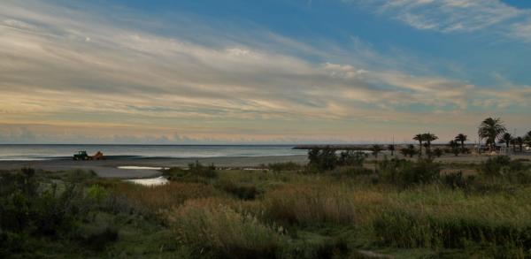 La desembocadura del río Lastres en L'hospitalet de l'Infant