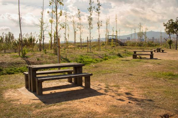 Picnic de la Riera Pahissa en Sant Joan Despí Con niños