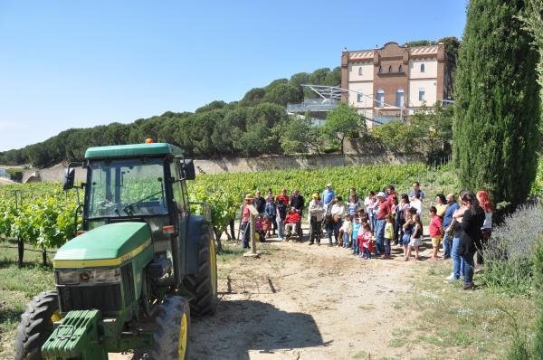 Visita teatralizada a los viñedos "El Raïm Inquiet" Con niños