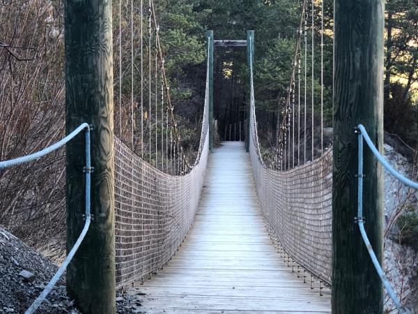 La Via del Nicolau i el pont penjant, al Berguedà